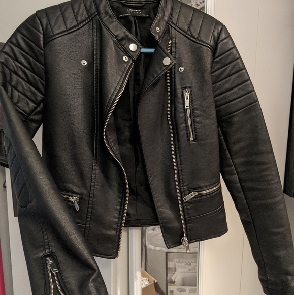 Zara mock leather jacket - Picture 2 of 5